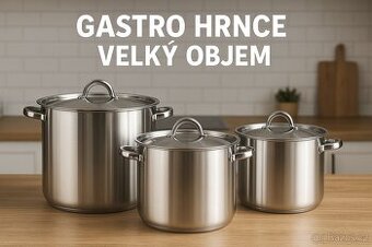 Gastro hrnce sada 3 kusy, užitný objem: 10, 12, 15 l