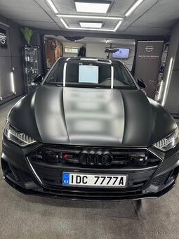 audi s7 2021, 298kw, DPH,115najeto, folie blackrock grey,