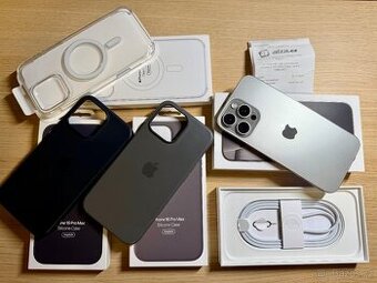 iPhone 16 PRO MAX 256 GB v záruce + 3 originální kryty