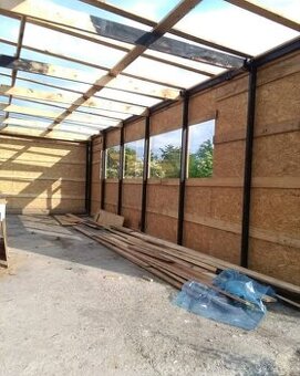 PRODÁNO - Hala garáž - konstrukce