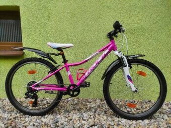 Značkové dětské kolo ROCK MACHINE 24" (RŮŽOVÁ)