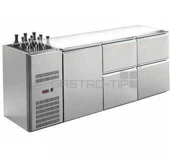 Chladící nápojový stůl, s chlazenou vanou - NOVÝ, NEPOUŽITÝ