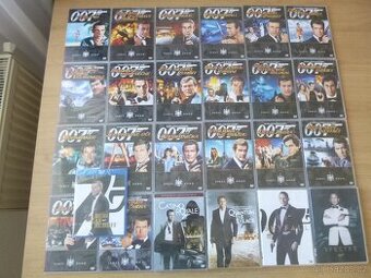 kompl JAMES BOND 1-24 + 1xBD + BONDOVY DIVKY