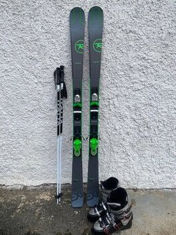 Lyže Rossignol 162cm + lyžáky + hůlky