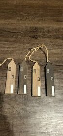 Dekorace dřevěné domečky