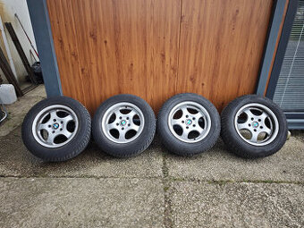 Alu kola 5x120 7Jx15H2,ET15 Rial + zimní pneu 205 65 15