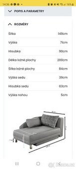 Pohovka Roy Se šedá - 1