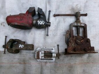 prodám kompresor, různé svěráky, kladky...a další nářadí - v