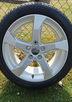 Alu kola originál Audi 5x112, Letní pneu 225/45 R17
