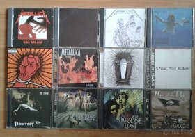 CD - metal, rock, české i zahraniční kapely, od 50 Kč