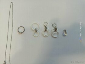 Řetízek, náušnice, prstýnek, šperk - 1