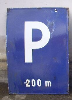 Smaltovaná cedule z ČSSR - 70cmx50cm - 1