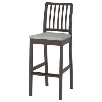 EKEDALEN Barová stolička s opěrkou, Ikea 2ks