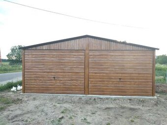 Plechová garáž 6x5m. - 1