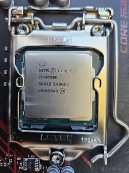 Prodám cpu Intel i7-9700K socket 1151 Coffee Lake