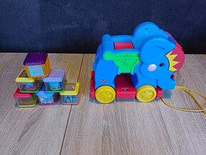 Fisher Price Slon+6 kostek