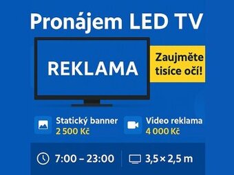 Pronájem LED TV reklama Kunovice vedle McDonald’s - 1