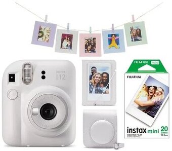 Fujifilm Instax Mini 12 White + Mini 12 ACC kit + 2x10 film