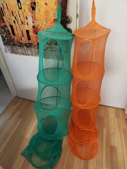 2x závěsná síť na plyšáky, 5 pater