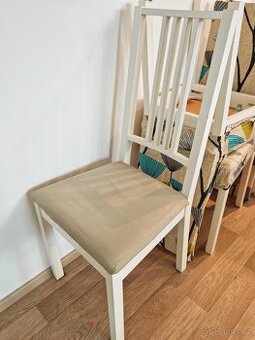 Jídelní židle Ikea s podsedáky a dvěma potahy 6ks