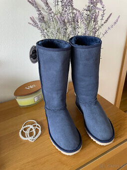 Nové modré kožené válenky sněhule boots UGG vel. 39