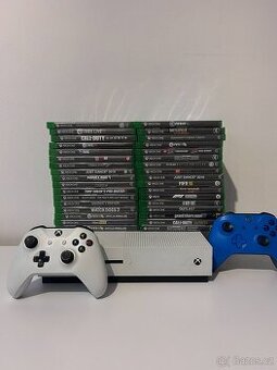 Xbox One S + 2 Ovladače + Hry