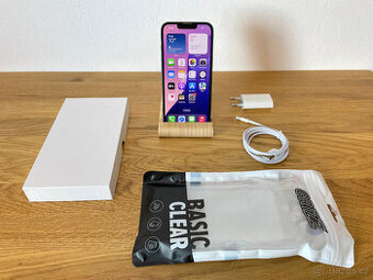 Apple iPhone 13 128GB Modrý - velmi pěkný stav, baterie 87%