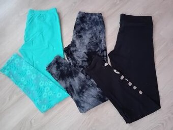 DÍVČÍ BAVLNĚNÉ LEGÍNY - vel.152/158 /zn.Puma,Lotto