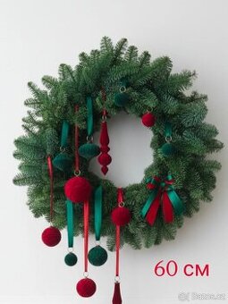 Vánoční dekorace s živého Nobilisu