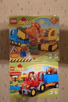 LEGO Duplo 2 stavebnice Bagr + Traktor