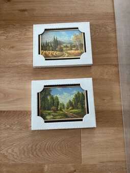 2 obrázky krajiny