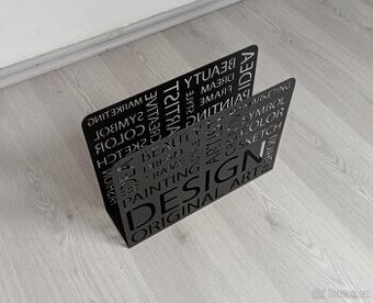 Stylový pořadač/stojan na reklamní materiály, časopisy apod.