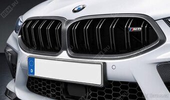 Mřížka chladiče karbon, originál, BMW M8 F9.., BMW M-Perfor.