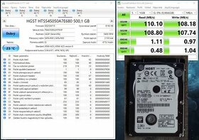 500 GB 2,5" disky Hitachi a HGST