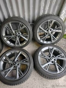 4ks alu disky orig. Audi 5x112 R18 pneu 225/40 r18