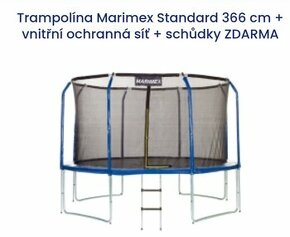Trampolína Marimex Stamdart 366 cm + náhradní díly
