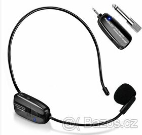 Bezdrátový mikrofon Headset, XIAOKOA 2.4G
