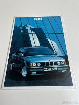 Prospekt BMW E34 524td , 33str , D - 1