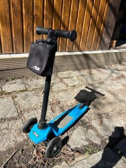 Dětská koloběžka STIGA – modrá, 3 kolečka + taška