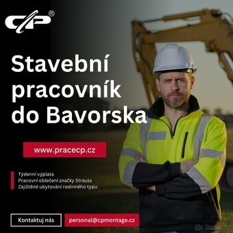 Vyplácíme týdně - stavební pracovník do Německa