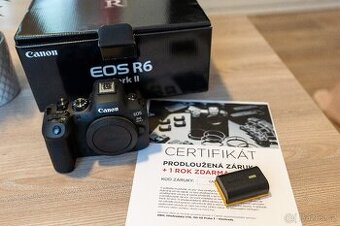 Bezzrcadlovka Canon R6 mk2, top stav, záruka