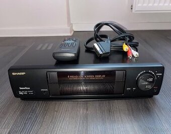 Videorekordér SHARP VC-M41GM(BK) S OVLADAČEM 4 HLAVÝ