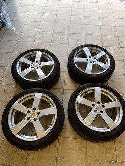 hliníková kola Dezent R18 vč. pneumatik Yokohama vzorek 5 mm