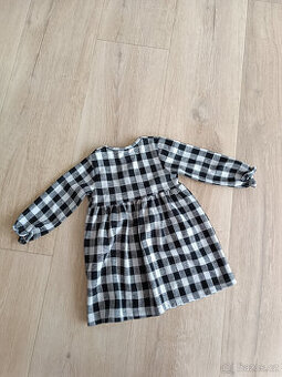 Šaty černobílá kostka, vel. 86