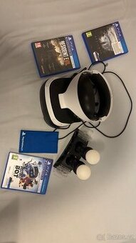 PS VR1 set (brýle, meče, hry)