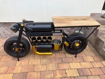 Barový stolek motorka