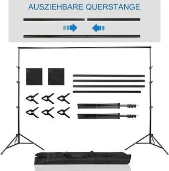 Sada stojanů na pozadí FCH 2,6 x 3 m