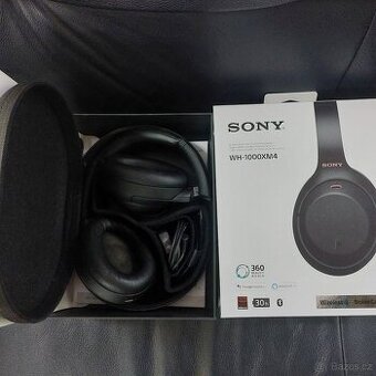 Sluchátka Sony WH-1000XM4,pouzdro,krabice,krásný stav