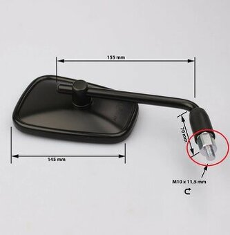 Originální zrcátka na moto Kawasaki Vulcan 650S