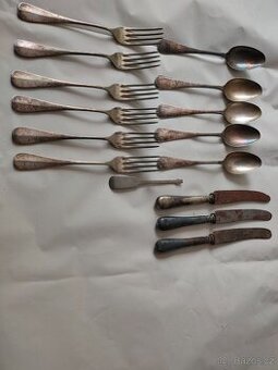 Postříbřené příbory